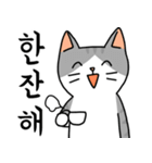 にゃんこたち 5 (韓国語)（個別スタンプ：14）