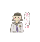 かわいい女の子の生活（個別スタンプ：3）