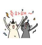 ねこめいと(Korean ver)（個別スタンプ：38）