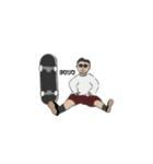 スケボーboy（個別スタンプ：7）