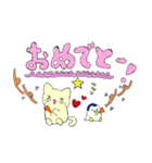 仲良しな猫とペンギン（個別スタンプ：2）
