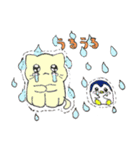 仲良しな猫とペンギン（個別スタンプ：3）