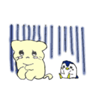 仲良しな猫とペンギン（個別スタンプ：7）