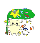 仲良しな猫とペンギン（個別スタンプ：8）