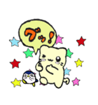 仲良しな猫とペンギン（個別スタンプ：10）