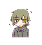 ぱーかー男子（個別スタンプ：3）