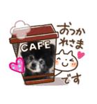 黒ポメのポンタくん3（個別スタンプ：3）