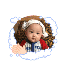 干支イノシシの赤ちゃん(閔)（個別スタンプ：7）