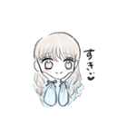くまちゃんとおんなのこのスタンプ2（個別スタンプ：1）
