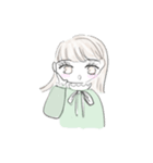 くまちゃんとおんなのこのスタンプ2（個別スタンプ：6）