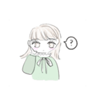 くまちゃんとおんなのこのスタンプ2（個別スタンプ：8）