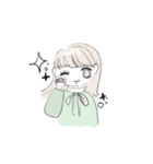 くまちゃんとおんなのこのスタンプ2（個別スタンプ：13）