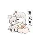くまちゃんとおんなのこのスタンプ2（個別スタンプ：17）