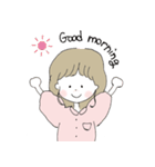ほんわか、ゆるかわの女の子スタンプ（個別スタンプ：1）