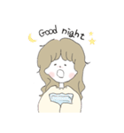 ほんわか、ゆるかわの女の子スタンプ（個別スタンプ：2）