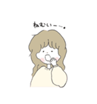 ほんわか、ゆるかわの女の子スタンプ（個別スタンプ：3）