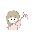 ほんわか、ゆるかわの女の子スタンプ（個別スタンプ：7）
