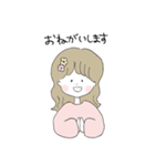 ほんわか、ゆるかわの女の子スタンプ（個別スタンプ：14）