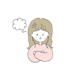 ほんわか、ゆるかわの女の子スタンプ（個別スタンプ：16）