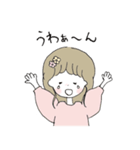 ほんわか、ゆるかわの女の子スタンプ（個別スタンプ：18）