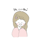 ほんわか、ゆるかわの女の子スタンプ（個別スタンプ：19）