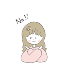 ほんわか、ゆるかわの女の子スタンプ（個別スタンプ：20）