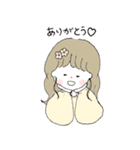 ほんわか、ゆるかわの女の子スタンプ（個別スタンプ：21）
