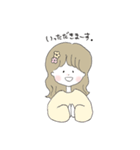 ほんわか、ゆるかわの女の子スタンプ（個別スタンプ：24）