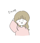 ほんわか、ゆるかわの女の子スタンプ（個別スタンプ：26）