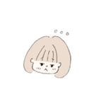 ボブ女子のスタンプ（個別スタンプ：1）