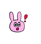 テキトーなうさぎちゃん！！（個別スタンプ：1）