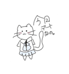 使いやすいしろねこちゃん（個別スタンプ：25）