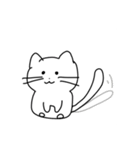 使いやすいしろねこちゃん（個別スタンプ：40）