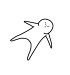 なんか白いヤツです（個別スタンプ：8）