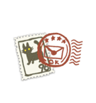切手のスタンプ（個別スタンプ：37）