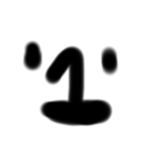 数字の顔（個別スタンプ：1）