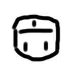 数字の顔（個別スタンプ：6）