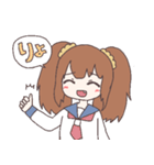 ツインテちゃん（八重歯）（個別スタンプ：1）