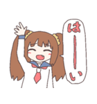 ツインテちゃん（八重歯）（個別スタンプ：3）