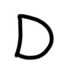 LINEを大きな文字で（個別スタンプ：4）