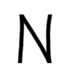 LINEを大きな文字で（個別スタンプ：14）