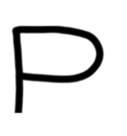 LINEを大きな文字で（個別スタンプ：16）