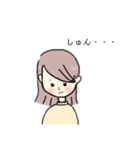 はっぴーゆるっとがーる（個別スタンプ：3）
