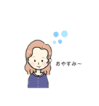はっぴーゆるっとがーる（個別スタンプ：6）