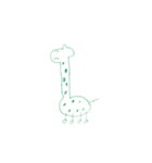 なんとも言えない動物顔スタンプ（個別スタンプ：1）