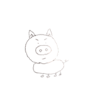なんとも言えない動物顔スタンプ（個別スタンプ：7）