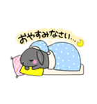 黒うさぎちゃんの愛されスタンプ（個別スタンプ：5）