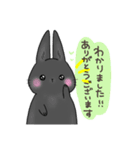 黒うさぎちゃんの愛されスタンプ（個別スタンプ：8）