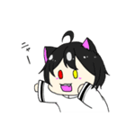 白と黒のぬこ（個別スタンプ：3）