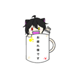 白と黒のぬこ（個別スタンプ：4）